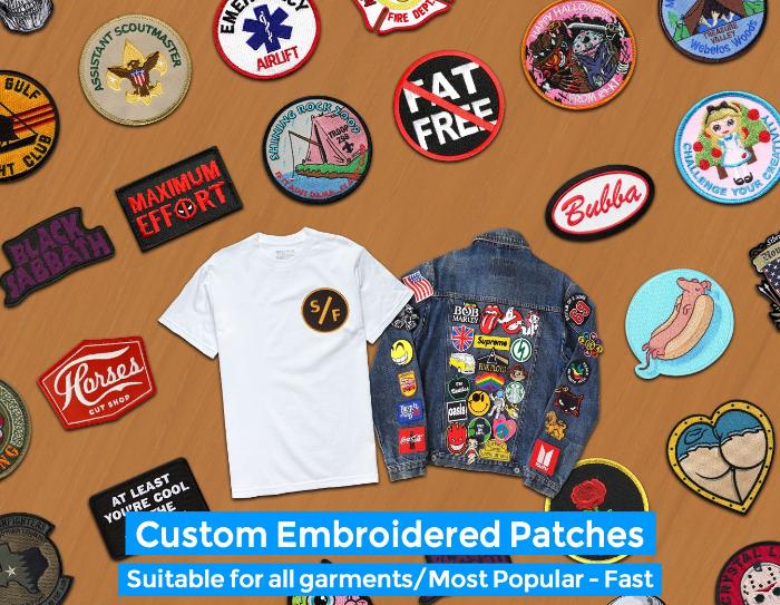 Vintage Patches, Custom Made Patches