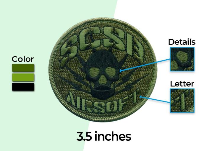 Instruktor Large Embroidered Airsoft Patch