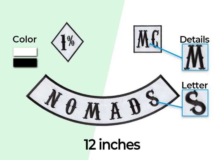 CUSTOM INVERTED SIDE ROCKERS - 1 PAIR LEFT AND RIGHT - Wizard Patch