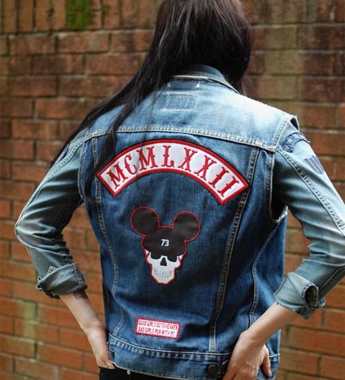 Custom Name Patch Iron on Patches for Jackets With Hook and 