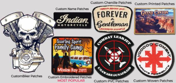 Custom Embroidered Patches  Design Online w/ No Minimum