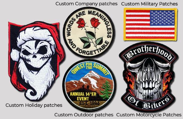 Custom Embroidery Patches, Embroidered Patch, Made to Order, Free